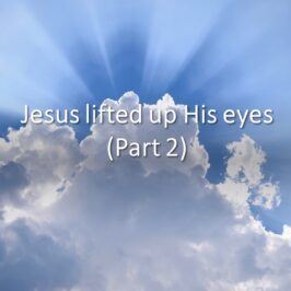 Jesus lifted up His eyes (Part 2)